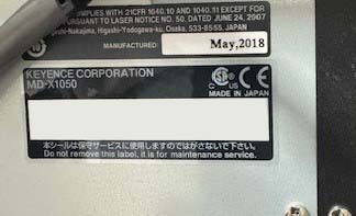 フォト（写真） 使用される KEYENCE MD-X1050 販売のために
