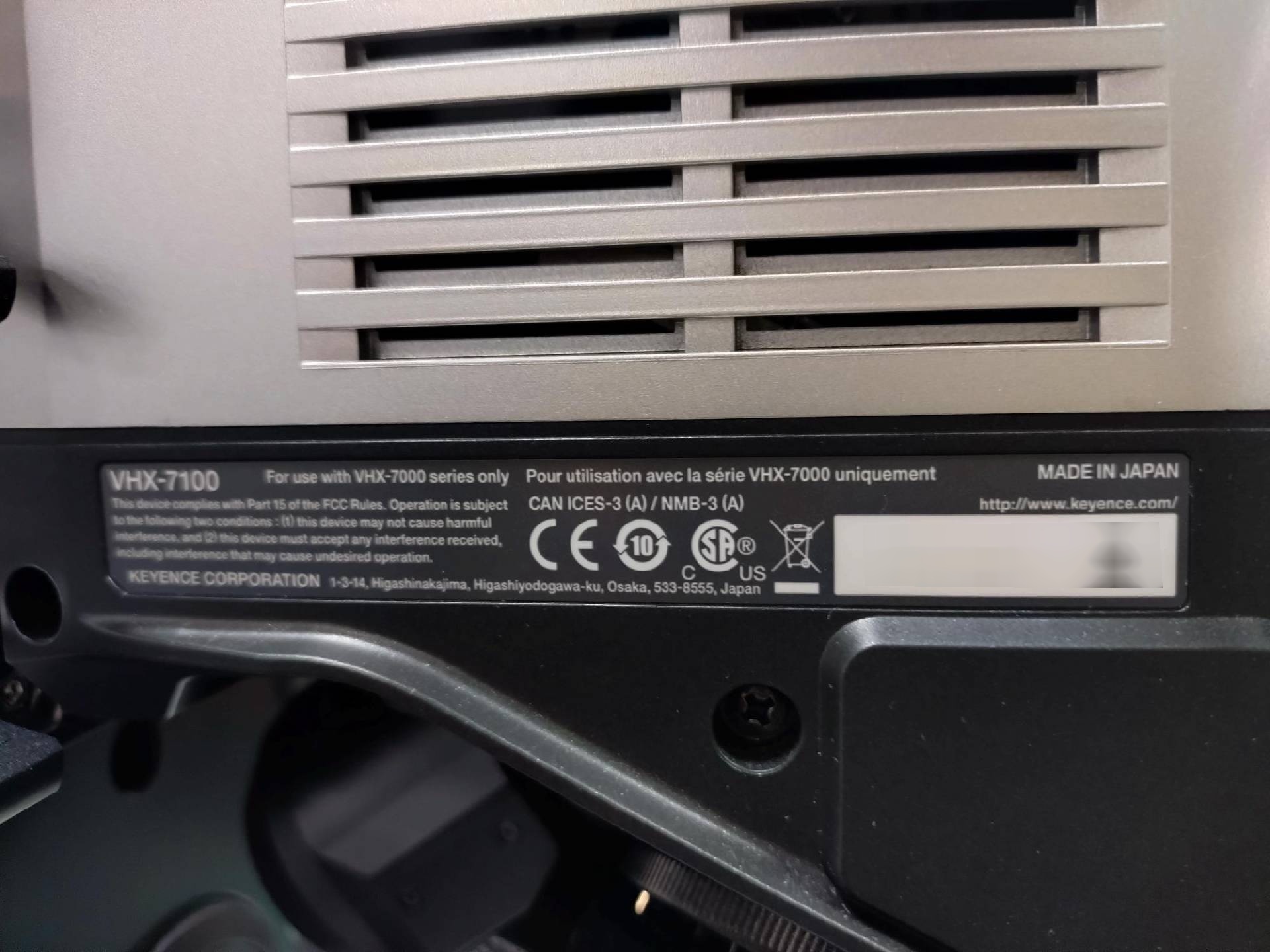 圖為 已使用的 KEYENCE VHX-X1 待售