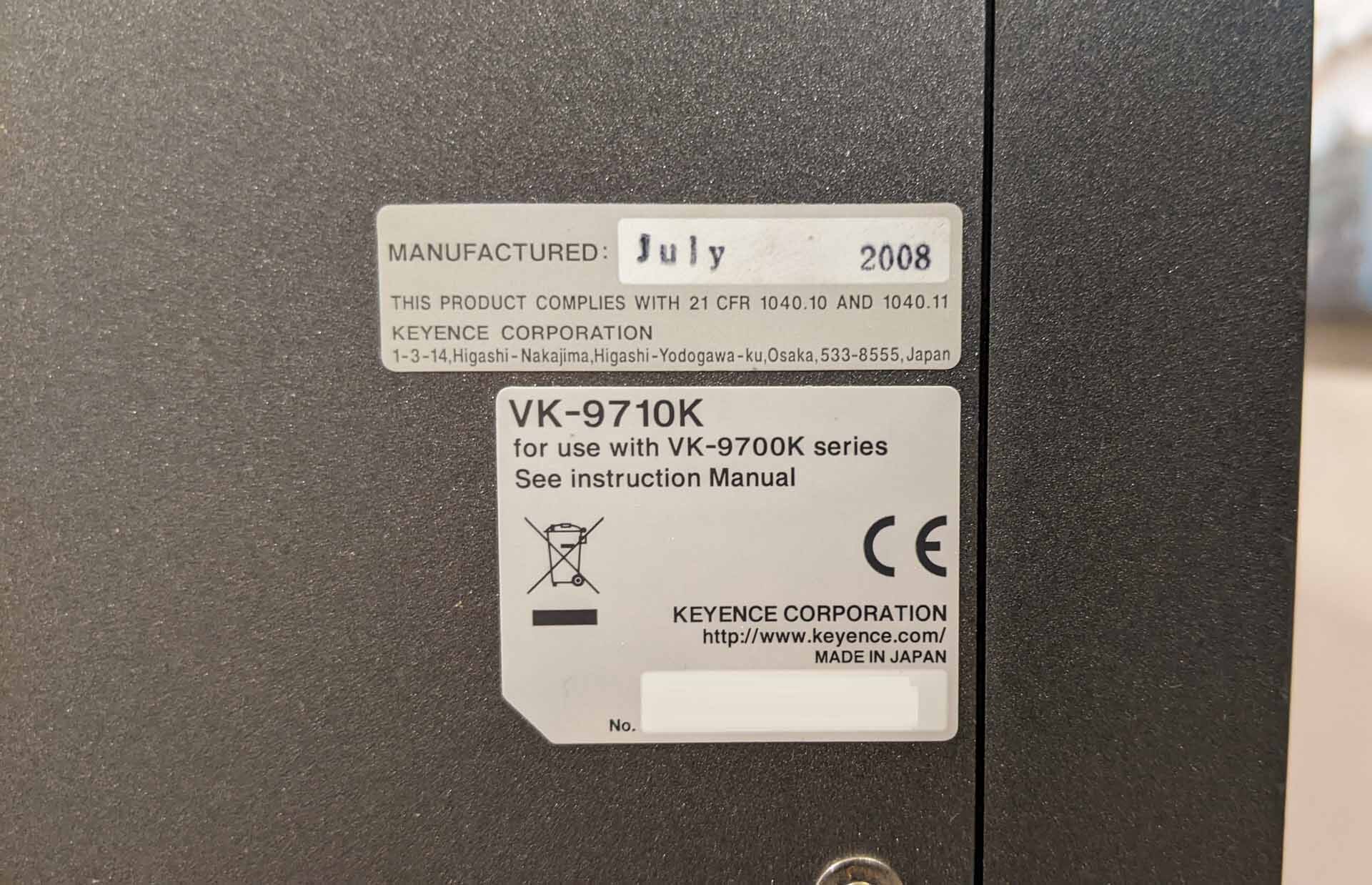 圖為 已使用的 KEYENCE VK 9710 待售