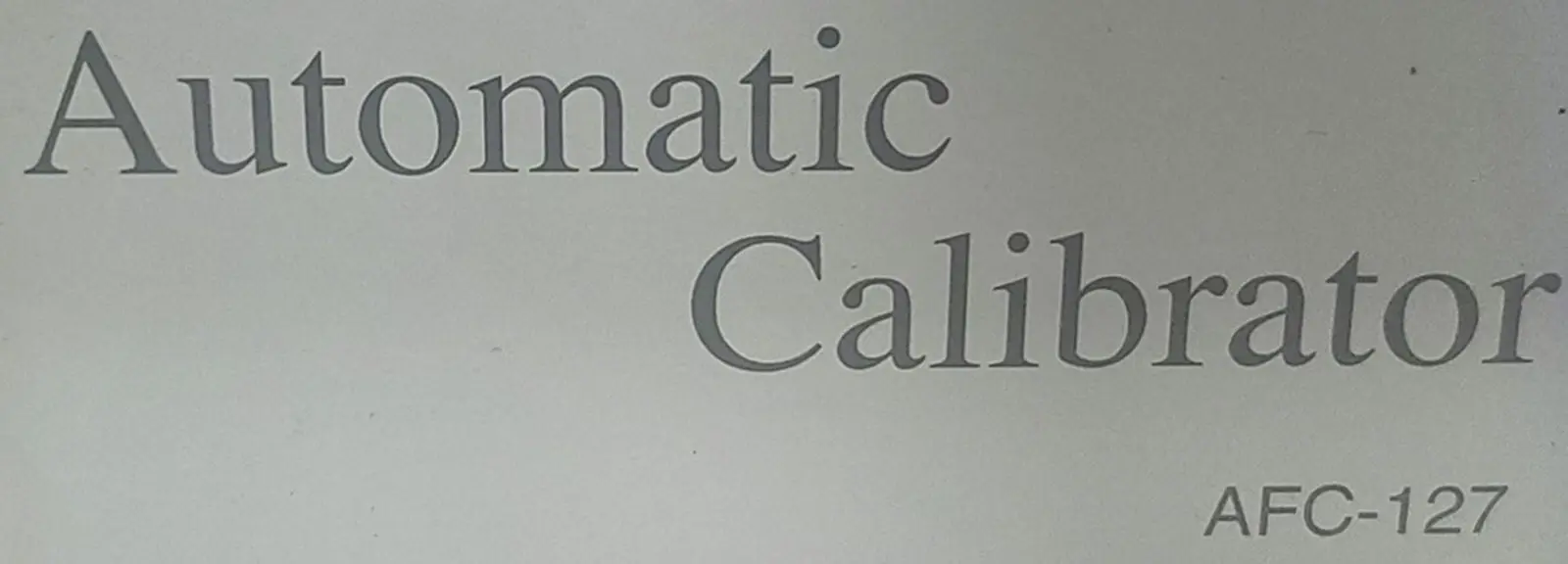 图为 已使用的 KIMOTO Gas Calibration Devices 待售