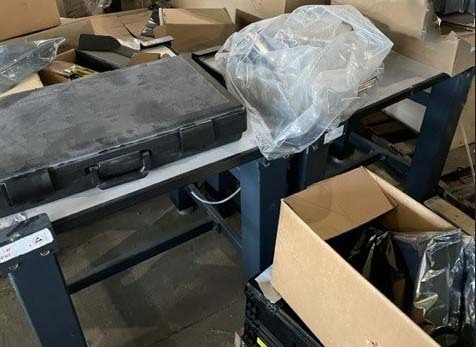 Photo Used KINETIC SYSTEMS Lot of isolation tables For Sale