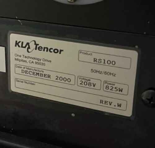 Photo Utilisé KLA / TENCOR / PROMETRIX RS-100 À vendre