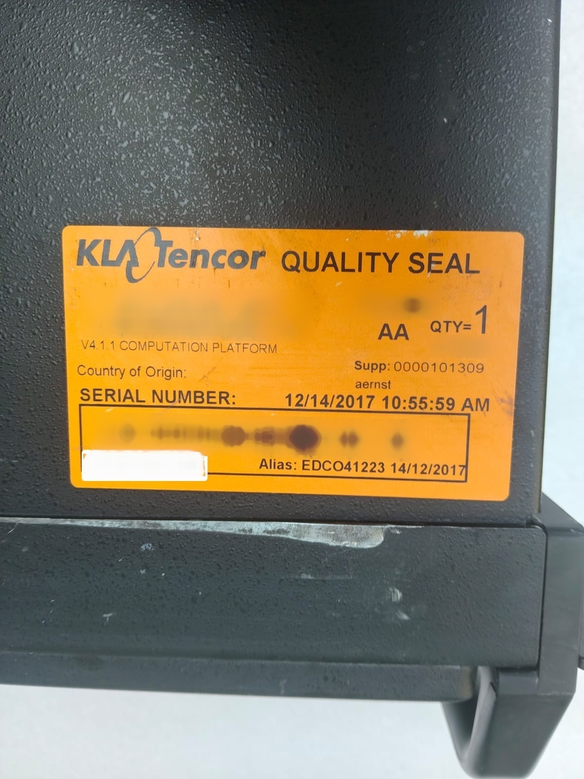 フォト（写真） 使用される KLA / TENCOR 0532938-002 販売のために
