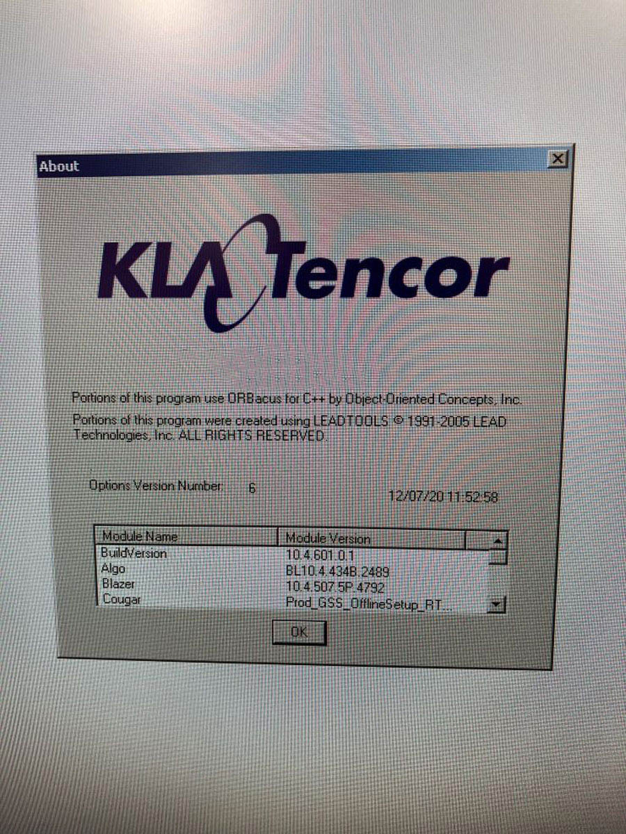 Photo Used KLA / TENCOR 2367 For Sale