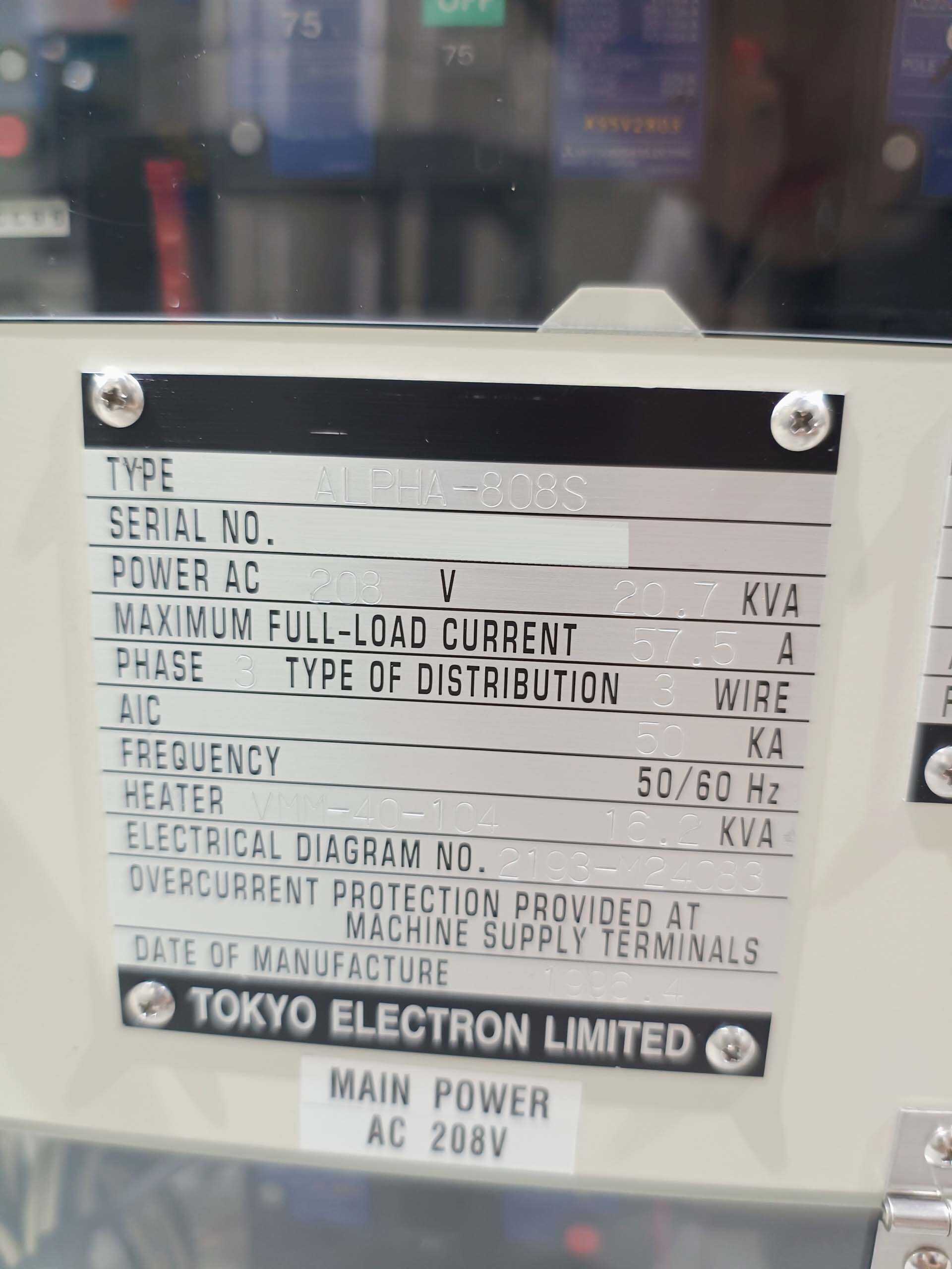 Foto Verwendet TEL / TOKYO ELECTRON Alpha 8S Zum Verkauf