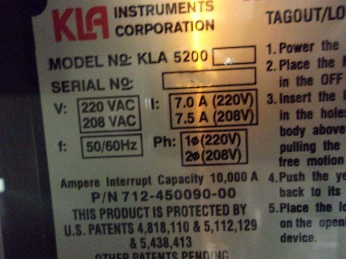 사진 사용됨 KLA / TENCOR 5200 판매용