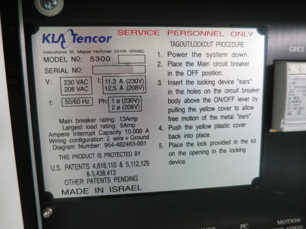 사진 사용됨 KLA / TENCOR 5300 판매용