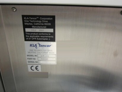 KLA / TENCOR AIT III Photo 익숙한 KLA / TENCOR AIT III 판매용