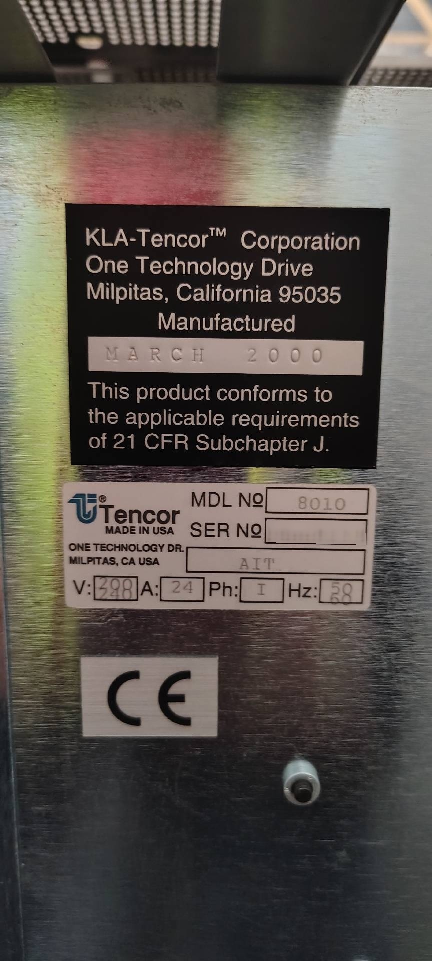 Foto Verwendet KLA / TENCOR AIT 8010 Zum Verkauf
