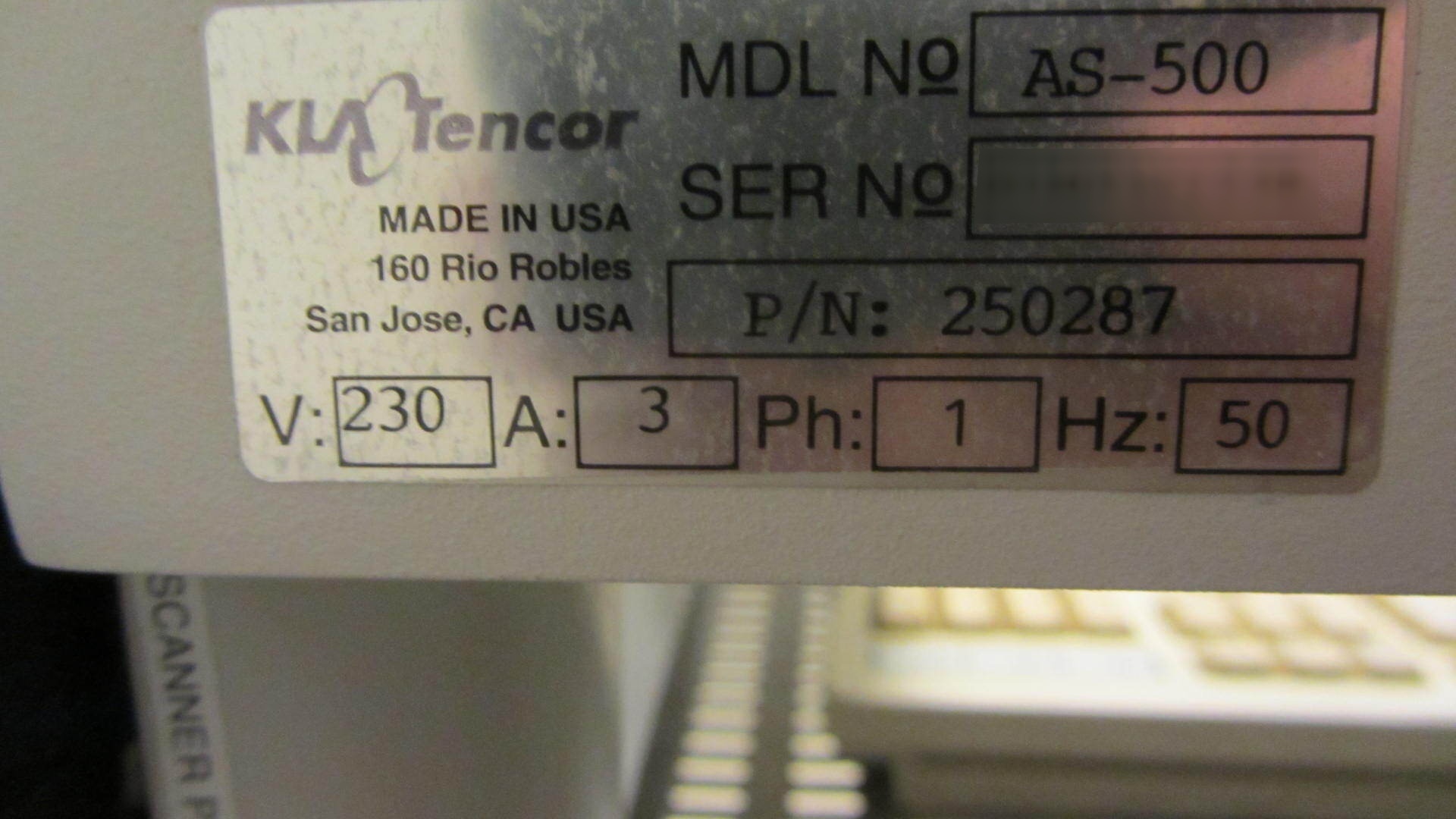 Photo Used KLA / TENCOR Alpha Step 500 For Sale