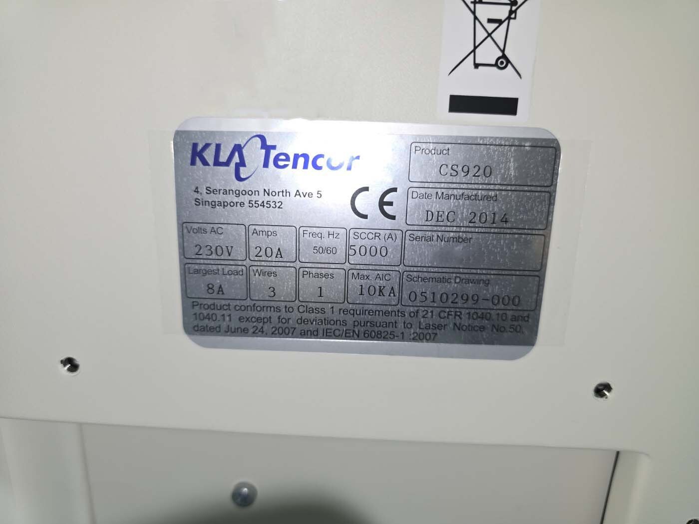 图为 已使用的 KLA / TENCOR Candela CS920 待售