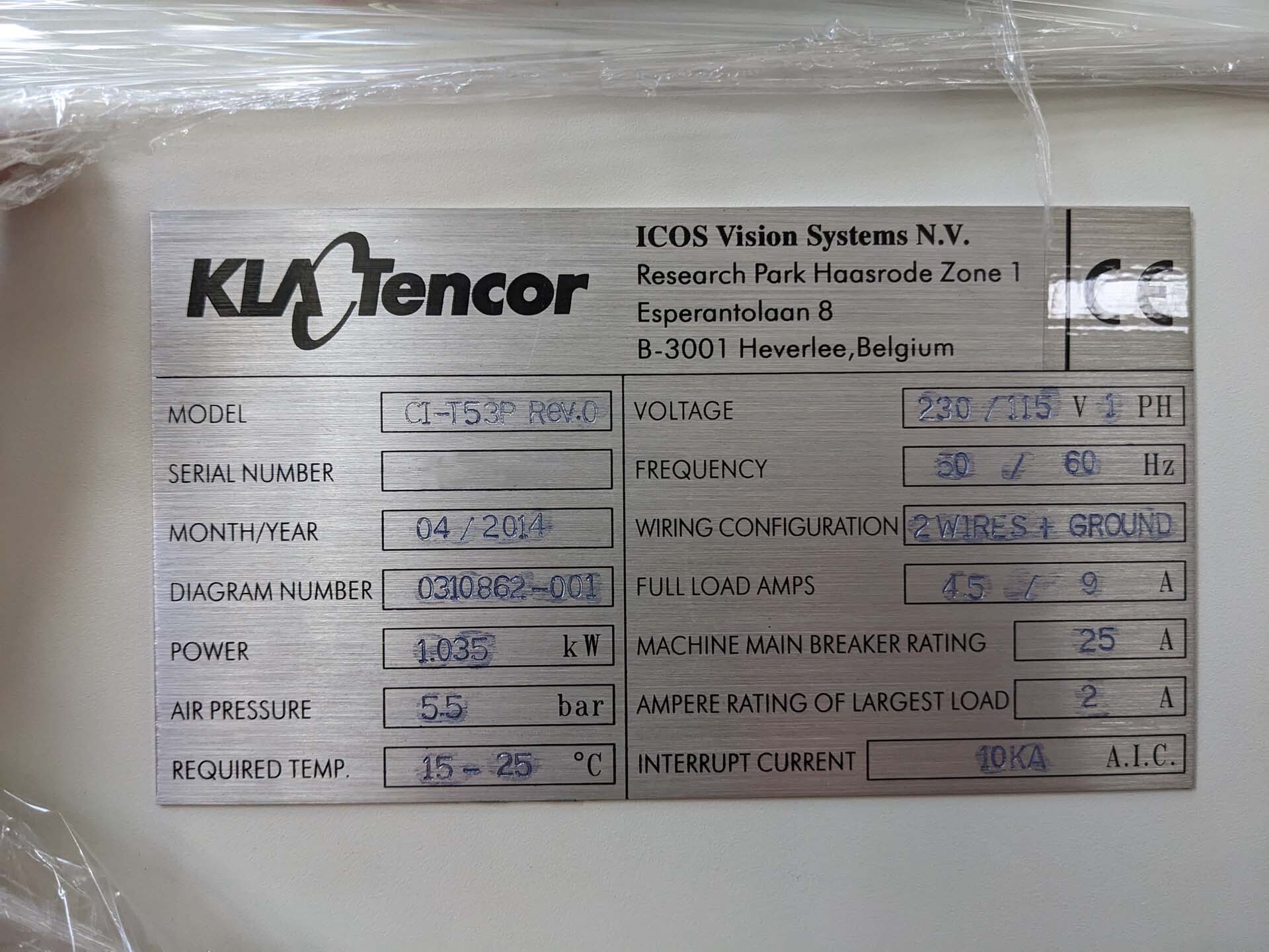 圖為 已使用的 KLA / TENCOR CI-T53P 待售