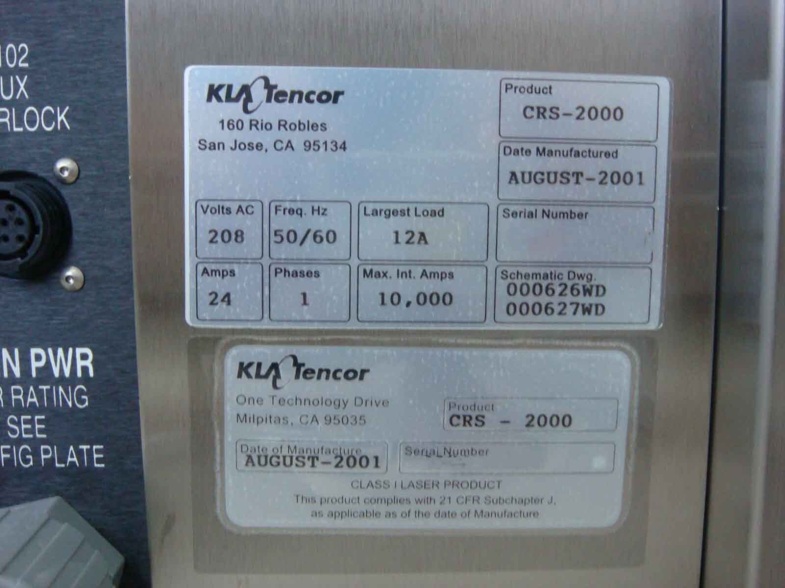フォト（写真） 使用される KLA / TENCOR CRS 2000 販売のために