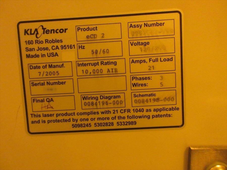 사진 사용됨 KLA / TENCOR ECD-2 판매용
