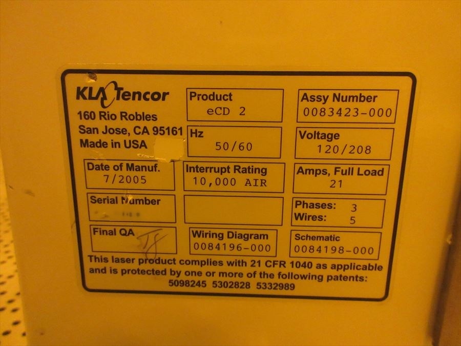 사진 사용됨 KLA / TENCOR ECD-2 판매용