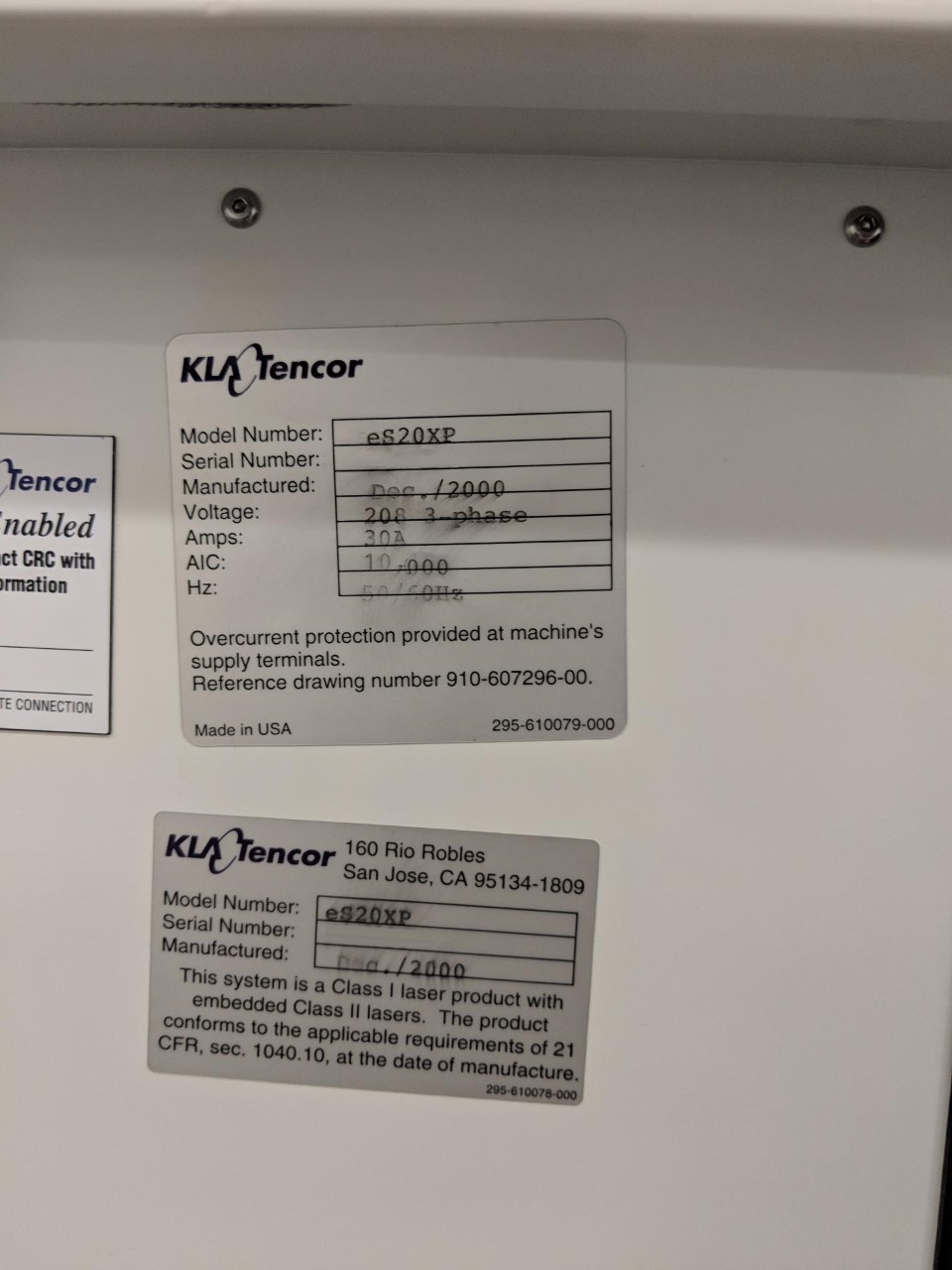 图为 已使用的 KLA / TENCOR es20xp 待售