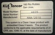 사진 사용됨 KLA / TENCOR eS35 판매용