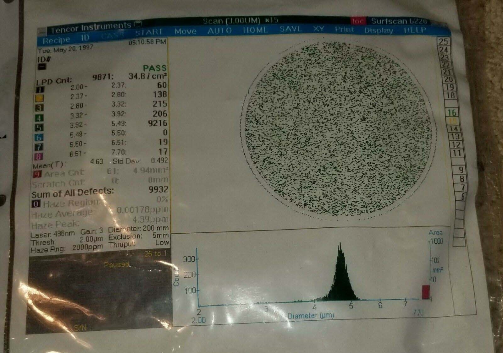 사진 사용됨 KLA / TENCOR Calibration wafer set for Surfscan 판매용