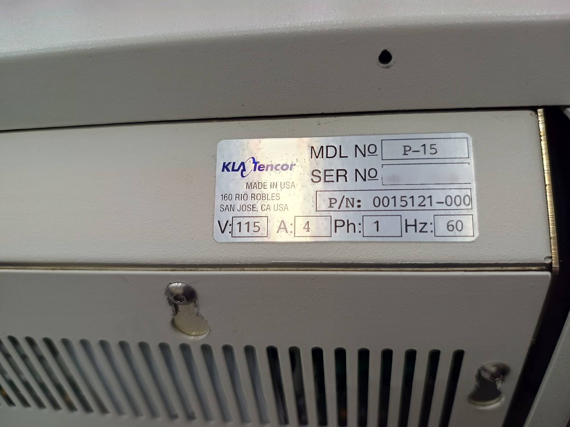 Foto Verwendet KLA / TENCOR P15 Zum Verkauf