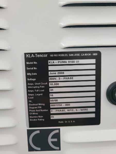 사진 사용됨 KLA / TENCOR Puma 9130 판매용