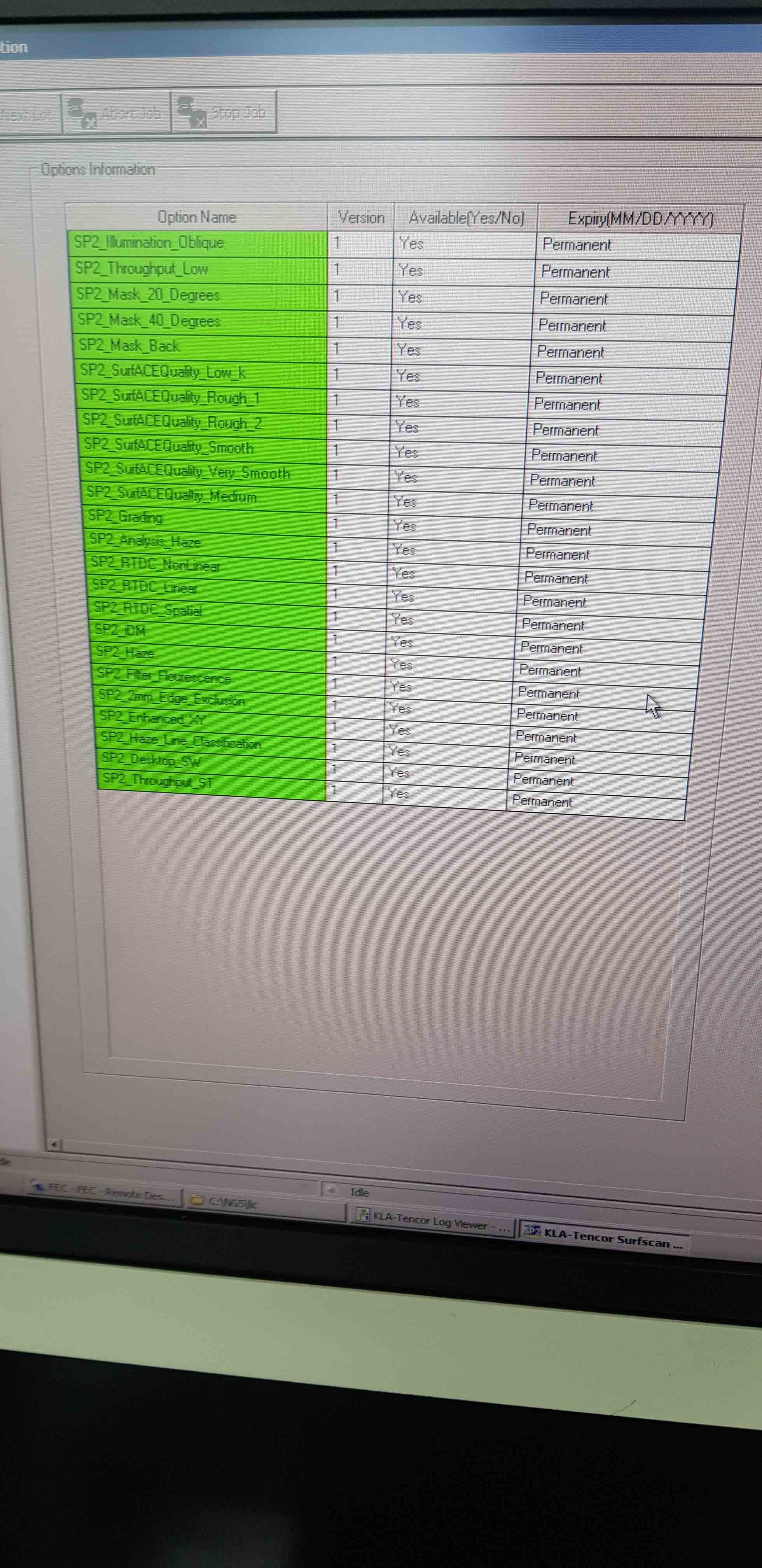 사진 사용됨 KLA / TENCOR Surfscan SP2 판매용