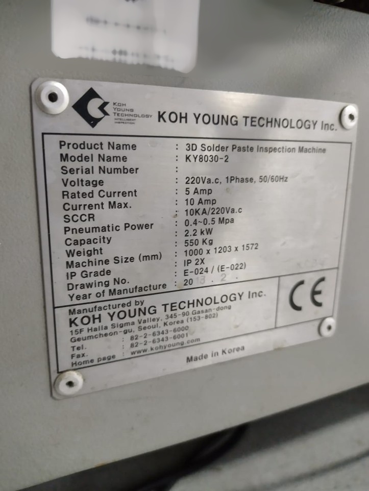 Photo Used KOH-YOUNG 8030-2 For Sale