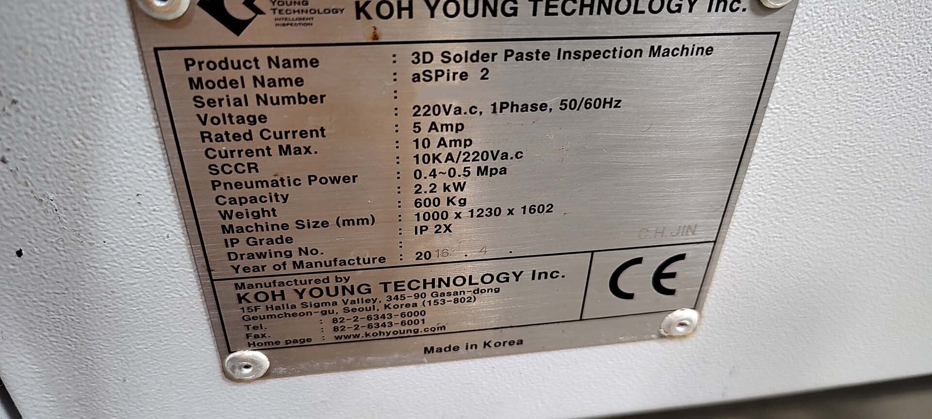 圖為 已使用的 KOH-YOUNG aSPIre 2 待售