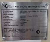 フォト（写真） 使用される KOH-YOUNG KY-3030 販売のために
