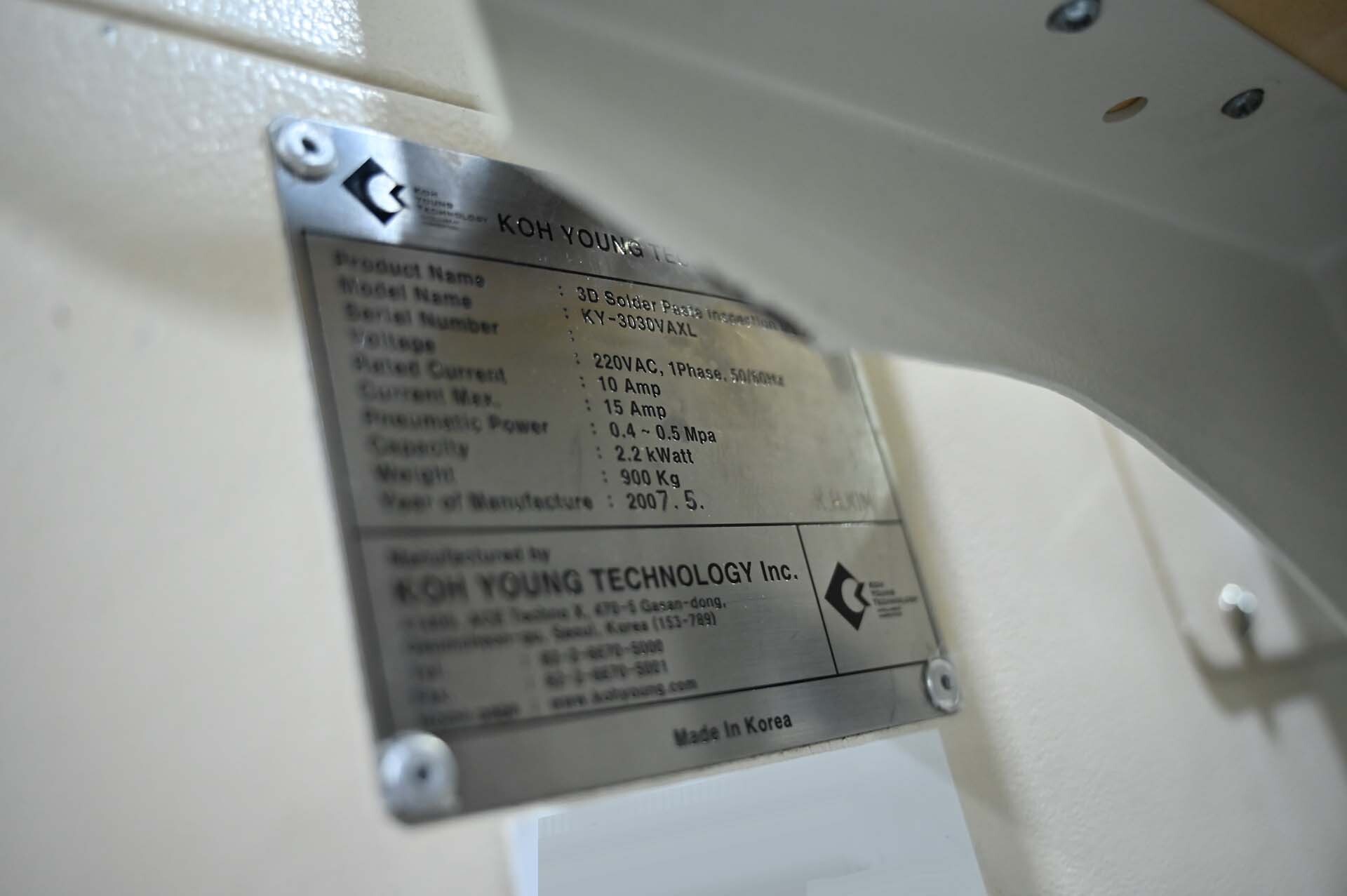 图为 已使用的 KOH-YOUNG KY-3030 待售