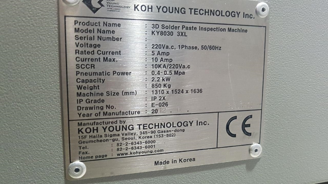 Foto Verwendet KOH-YOUNG KY 8030-3XL Zum Verkauf