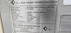 圖為 已使用的 KOH YOUNG KY 8030L 待售