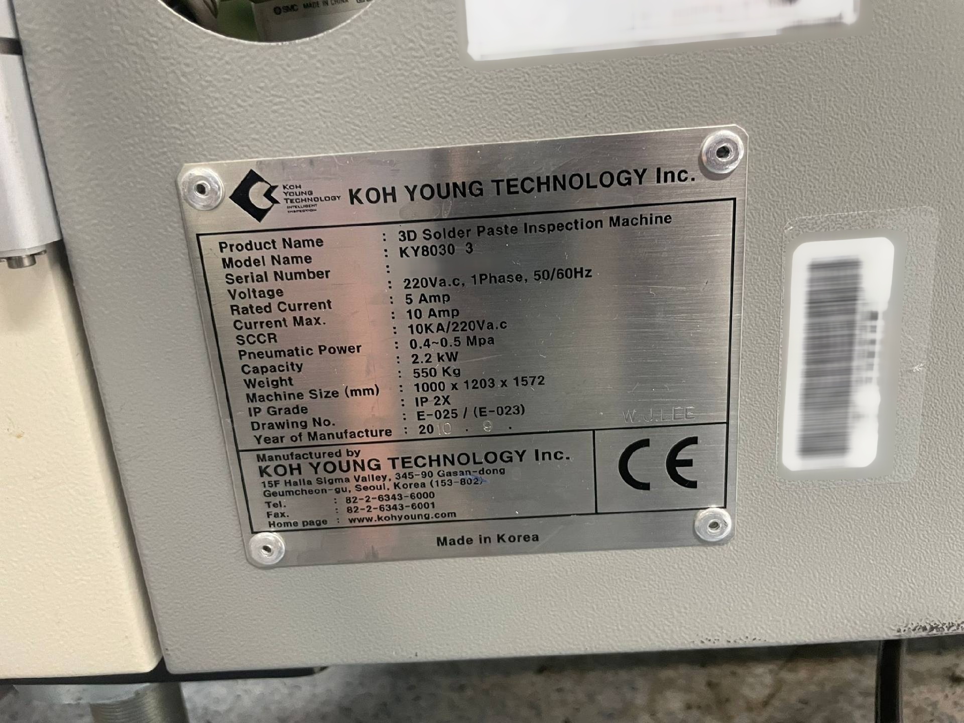 图为 已使用的 KOH-YOUNG KY 8030-3 待售
