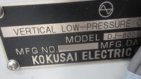 Photo Used KOKUSAI DJ-803V For Sale