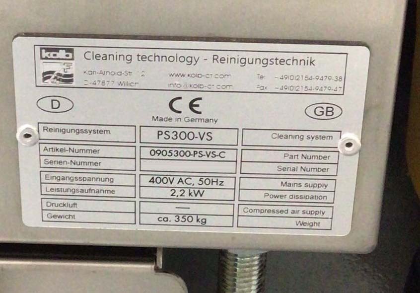 圖為 已使用的 KOLB PS 300-VS 待售