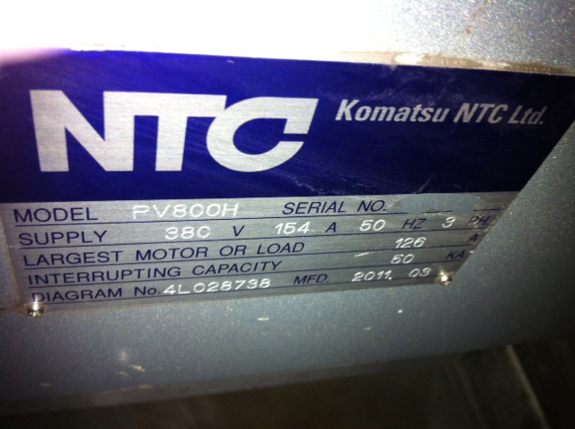 圖為 已使用的 KOMATSU PV800H 待售