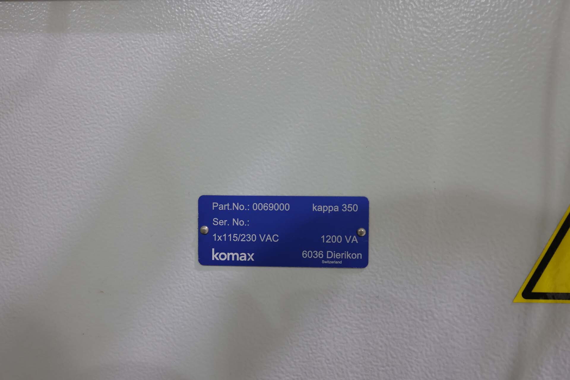 Photo Utilisé KOMAX Kappa 350 À vendre