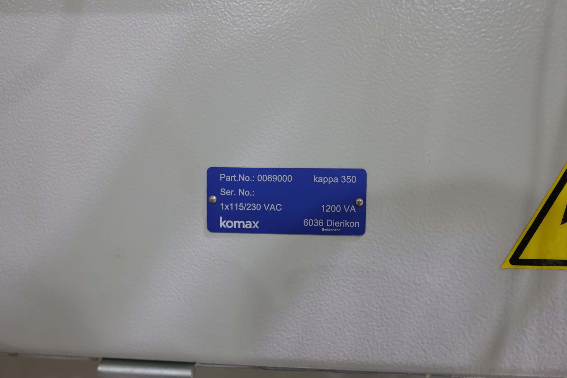 Photo Utilisé KOMAX Kappa 350 À vendre