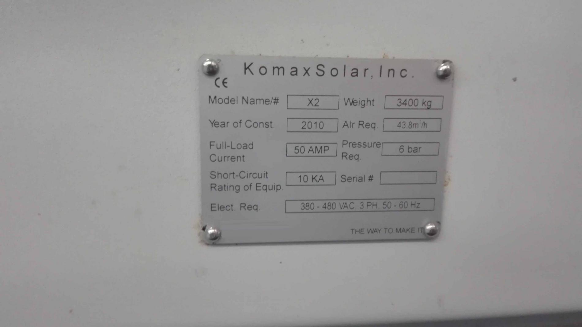 Photo Used KOMAX Xcell X2 For Sale