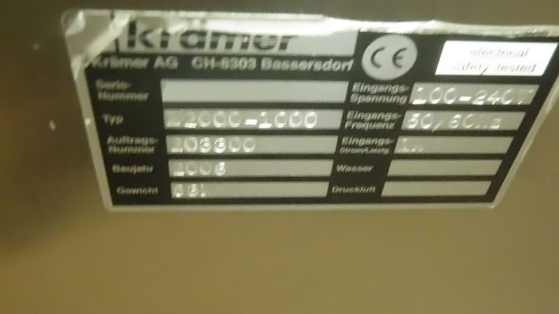 사진 사용됨 KRAMER Elevator for E 2000-1000 판매용