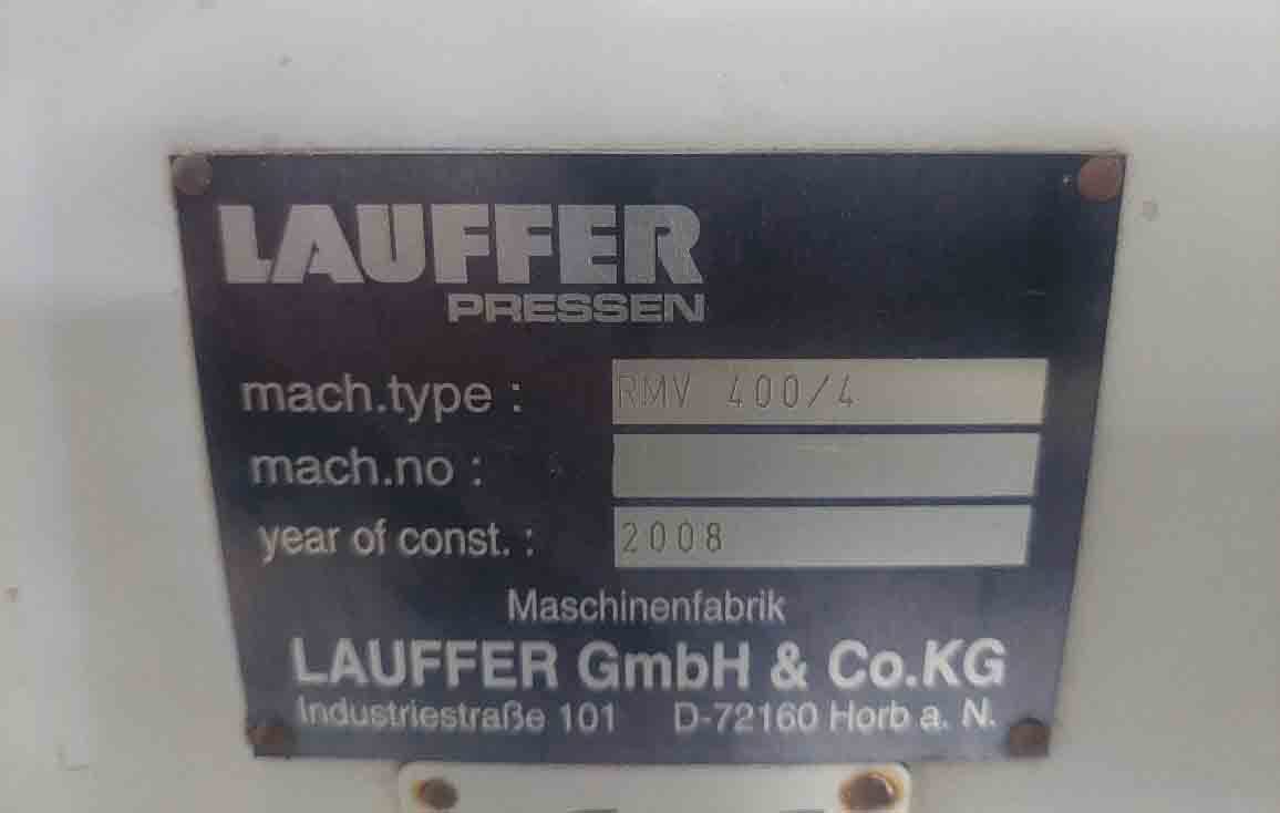 Photo Used KRAS / LAUFFER RMV 400/4 For Sale