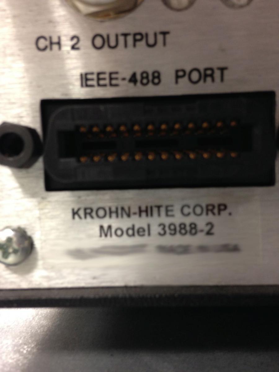 Photo Used KROHN-HITE 3988 For Sale