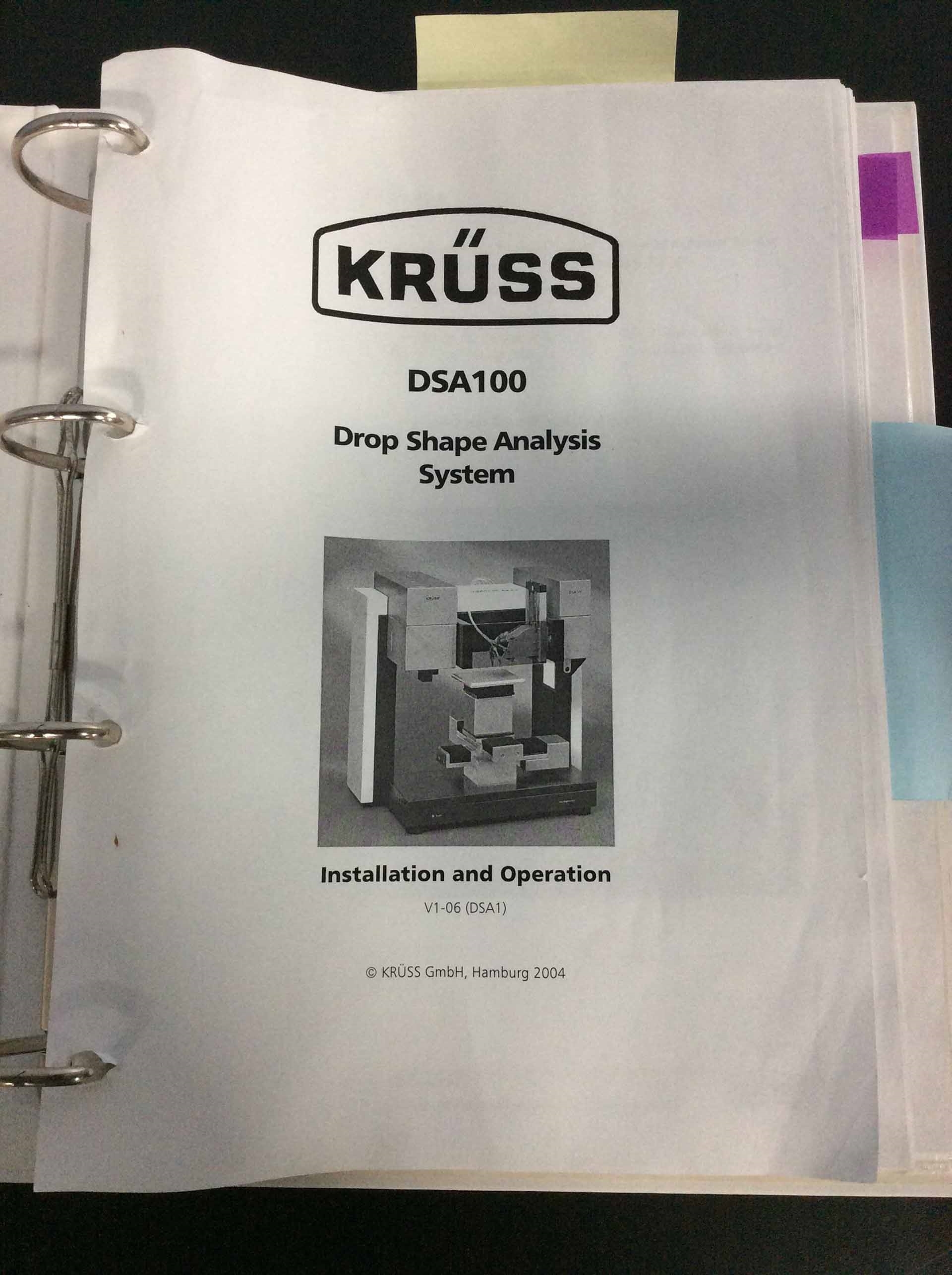 Photo Utilisé KRUSS DSA100 À vendre