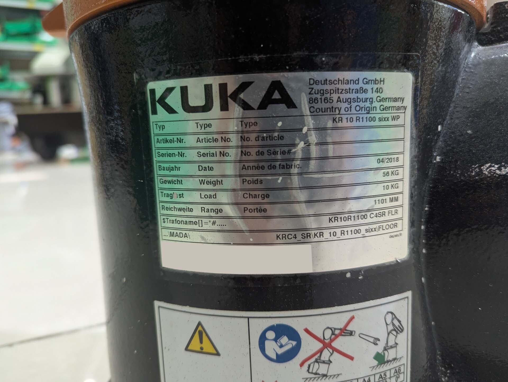 圖為 已使用的 KUKA KR 10 R1100 WP 待售
