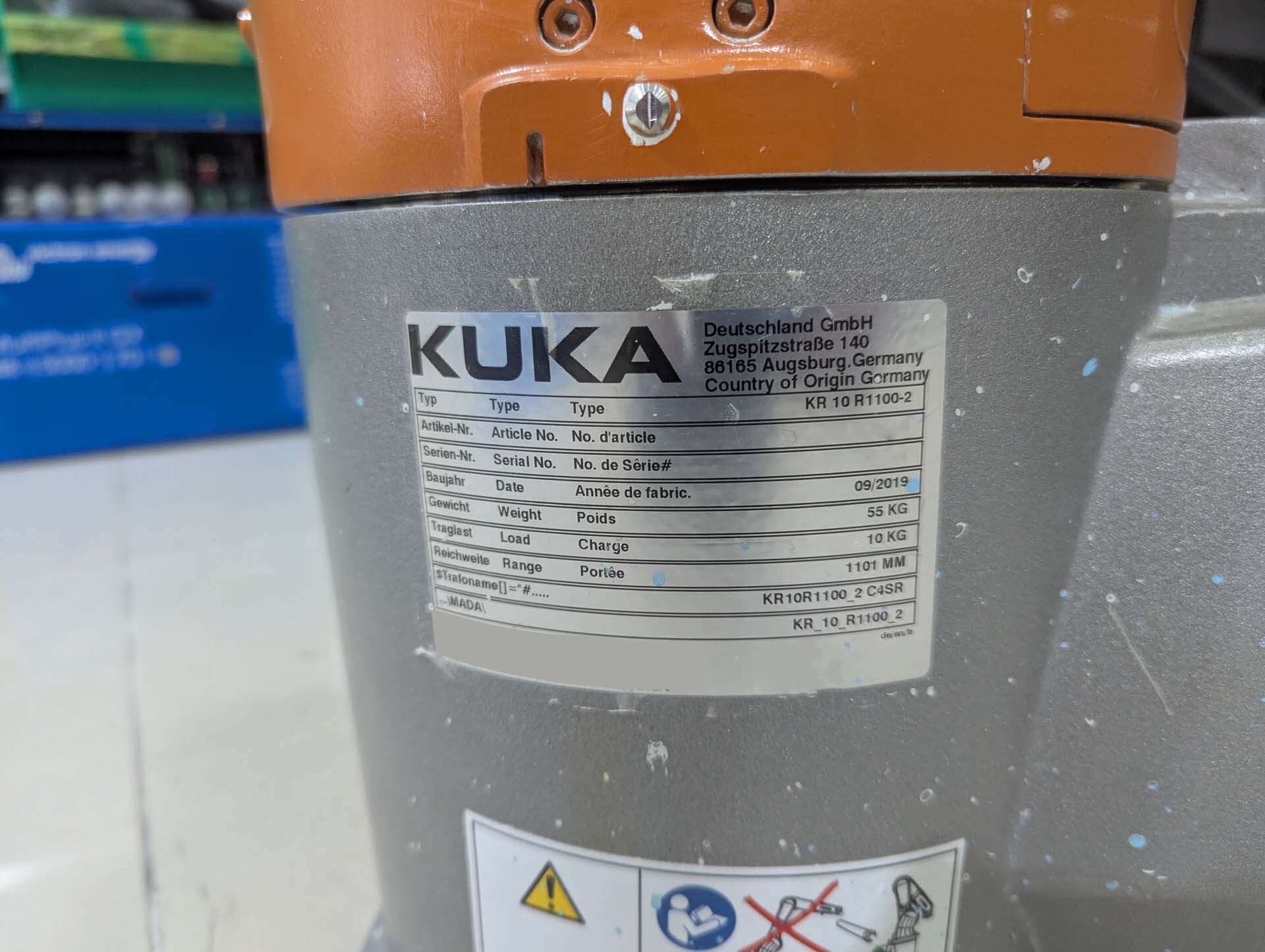 图为 已使用的 KUKA KR 10 R1100 WP 待售