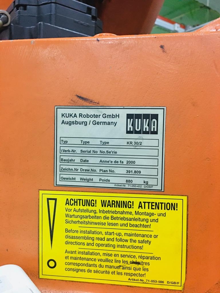 Photo Used KUKA KR 30/2 For Sale