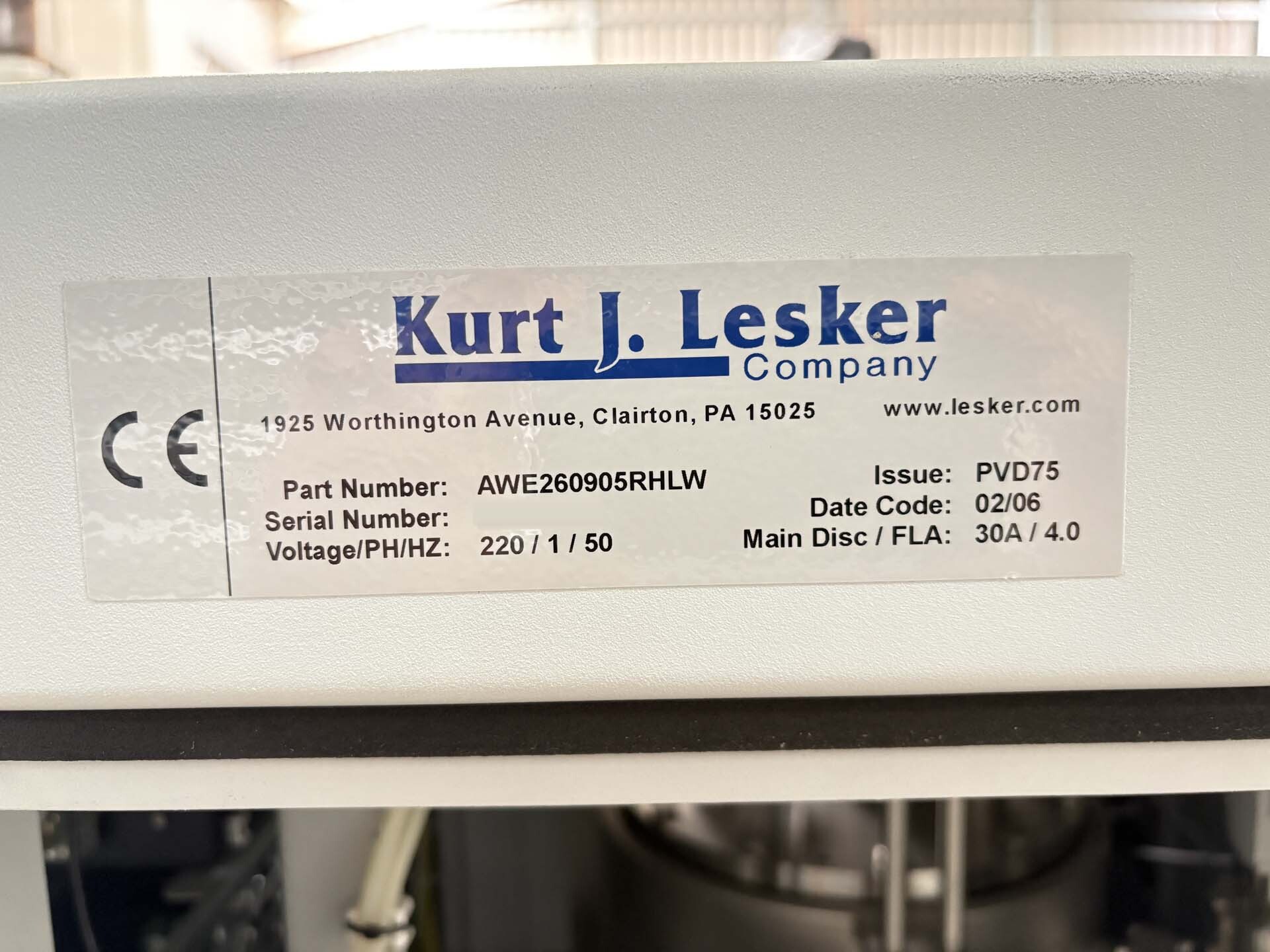 Photo Used KURT J. LESKER PVD 75 For Sale