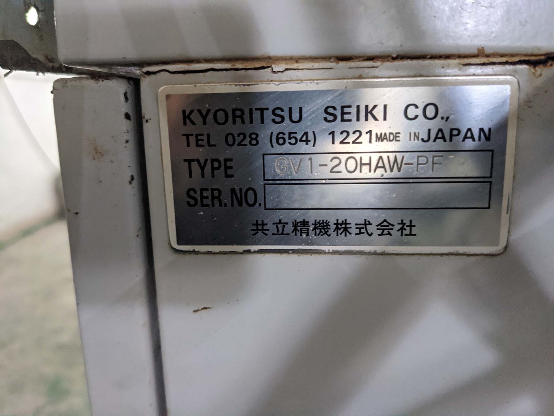 圖為 已使用的 KYORITSU SEIKI GV1-20HAW-PF 待售