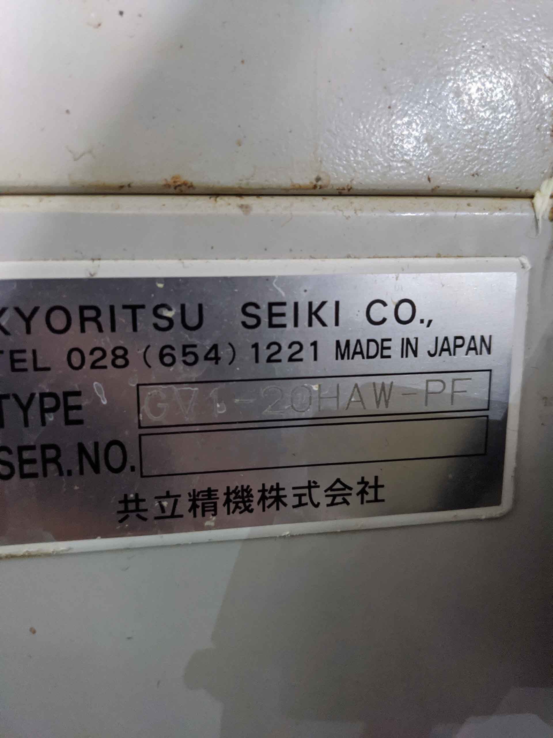 Photo Used KYORITSU SEIKI GV1-20HAW-PF For Sale