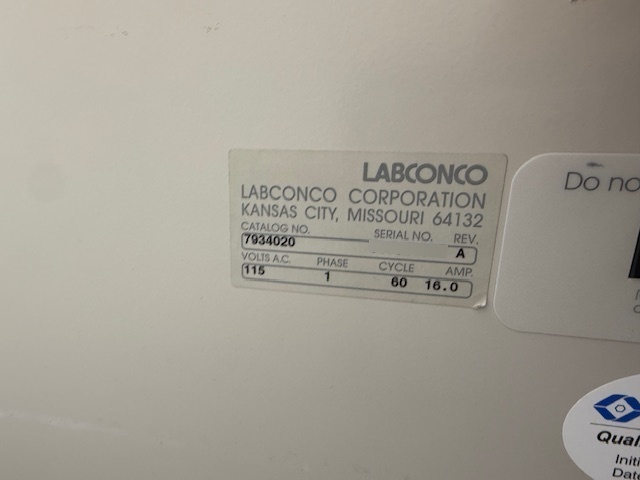 Photo Utilisé LABCONCO Freezone 6 Plus À vendre