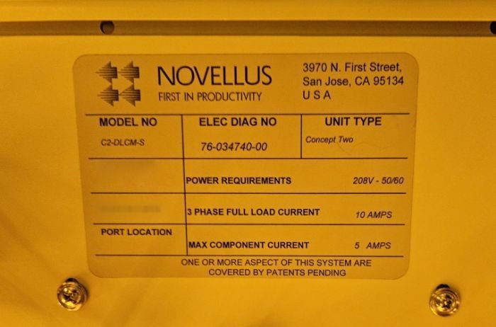 Foto Verwendet LAM RESEARCH / NOVELLUS CONCEPT 2 Zum Verkauf